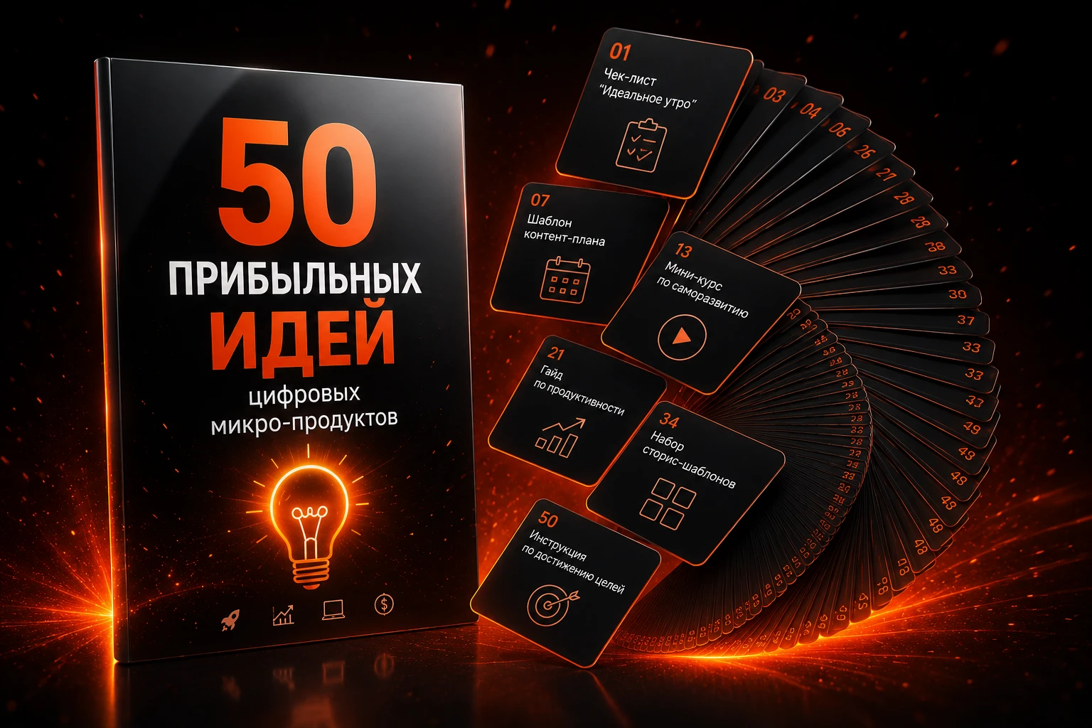 Бонус 1: 50 прибыльных идей цифровых микро-продуктов